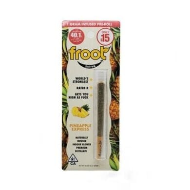 Froot - Pineapple Express Infused Pre-Roll 1g - Froot - Pineapple Express Infused Pre-Roll 1g
