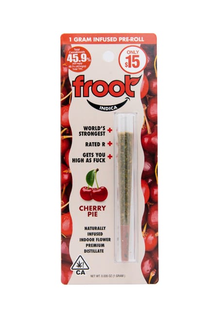 Froot - Cherry Pie Infused Pre-Roll 1g - Froot - Cherry Pie Infused Pre-Roll 1g