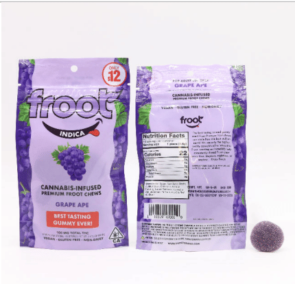 Froot Grape Ape Gummies - 10pk