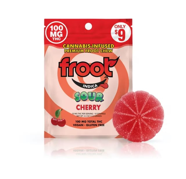Froot Sour Cherry Gummy 100mg Single Cut-to-dose - Single