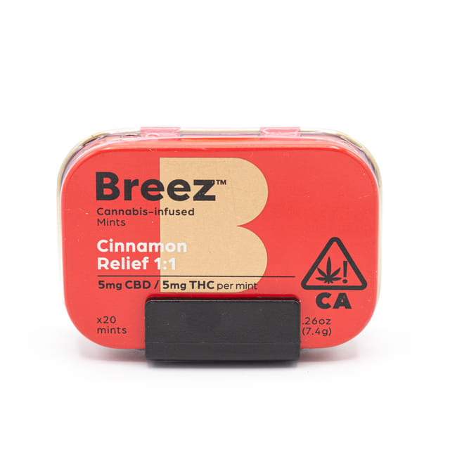 Breez Cinnamon Relief 1:1 Mints