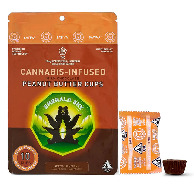 Sativa Milk Chocolate Peanut Butter Cups 10pk - Sativa Peanut Butter Cups