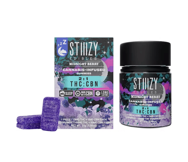 MIDNIGHT BERRY - 2:1 THC:CBN GUMMIES (100mg THC + 50mg CBN)