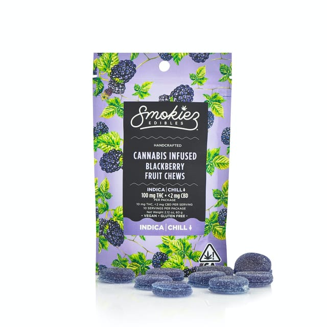 Smokiez Blackberry Fruit Chews - 10 Fruit Chews