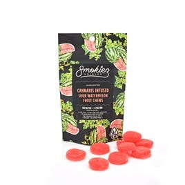 Sour Watermelon | 100mg Live Resin Fruit Chews - SR - 176