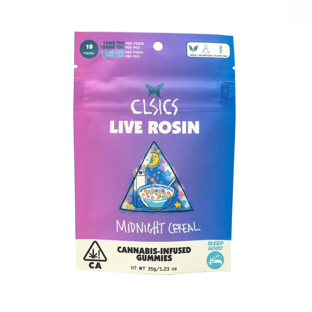 CBN Midnight Cereal Rosin Gummies 100mg