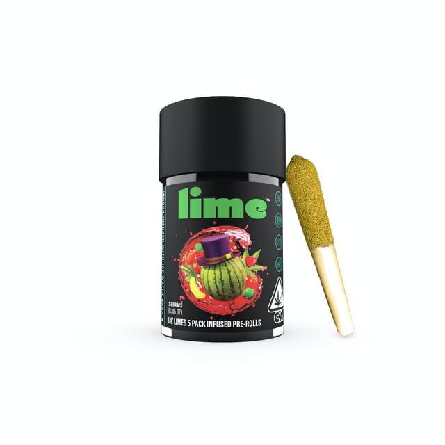 Watermelon Runtz - Lil' Limes 5pk Pre Rolls *B2G1 EVERYDAY* - Watermelon Runtz (H)