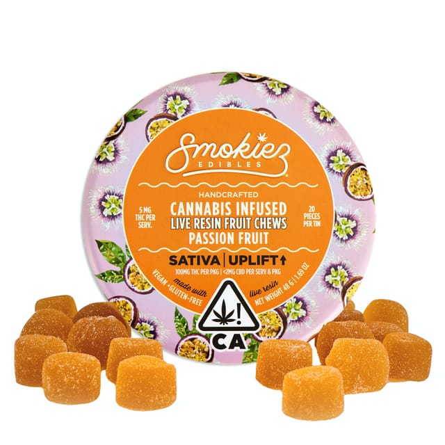 Sweet Passion Fruit | 100mg Live Resin Fruit Chews - SR - 176