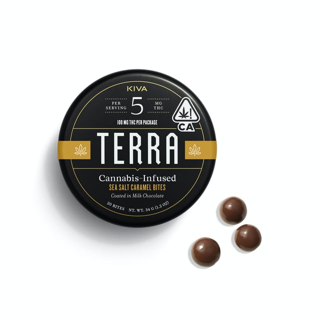 Terra Bites Sea Salt Caramel 100mg Bites - 20-Pack Bites Hybrid