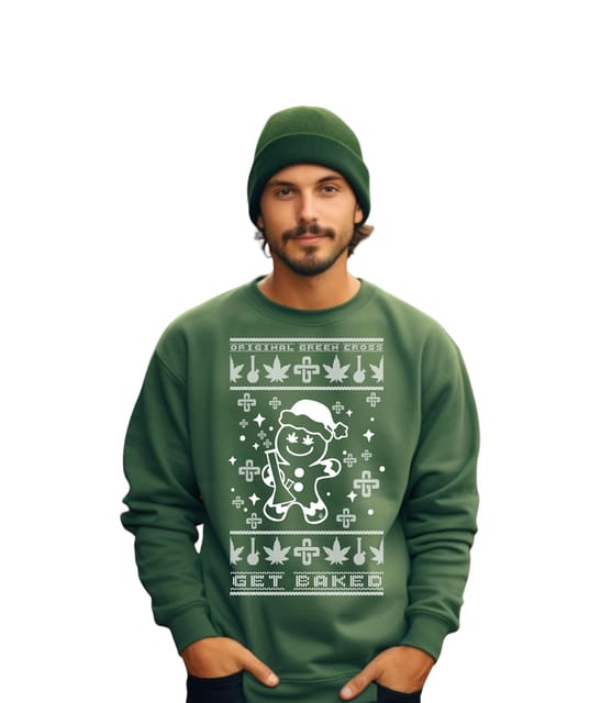 GC Gingerbread Crewneck - Green (Small)