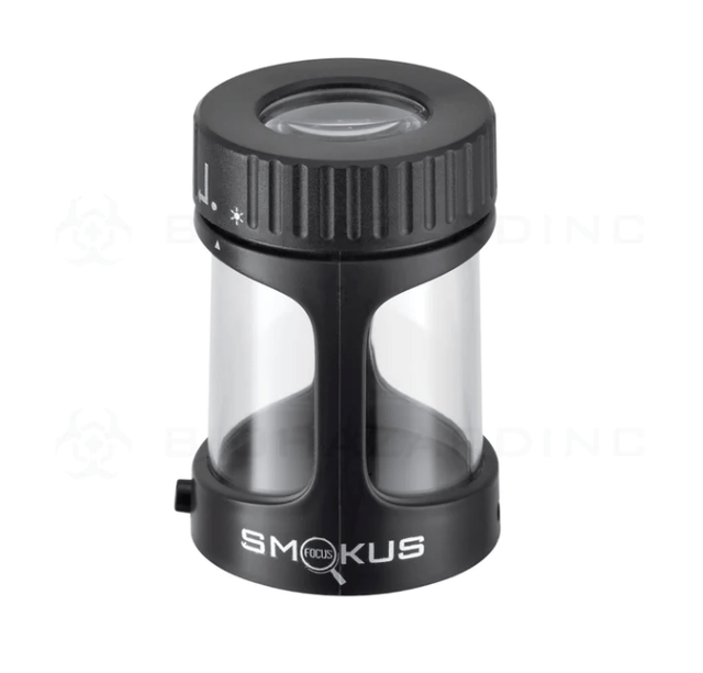 Glass Stash - Stash Jar with Rechargeable LED Light Smokus Focus