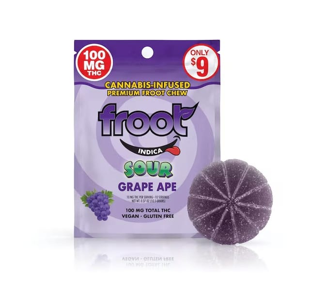 Sour Grape Chew 100mg