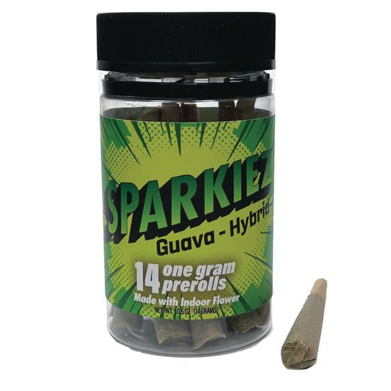 Sparkiez 14 Pack Pre Rolls 14g - Hybrid - Guava