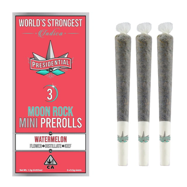 Watermelon (I/H) Pee-Wee Moon Rock Mini Prerolls - Watermelon (I/H) Pee-Wee Moon Rock Mini Prerolls