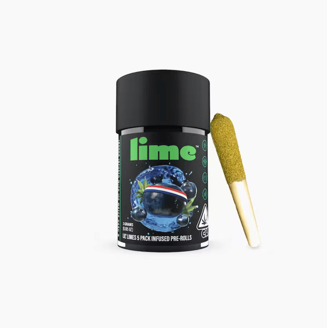 Lil Limes Blueberry Headband Triple Infused Pre-Rolls 5 Pack