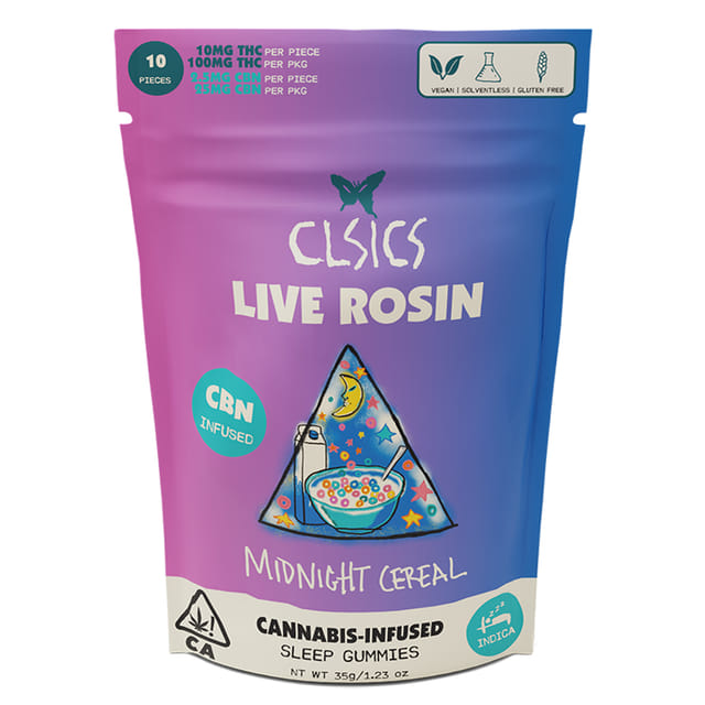 Midnight Cereal - Fruit Rings CBN (I) Rosin Gummies - Midnight Cereal - Fruit Rings CBN