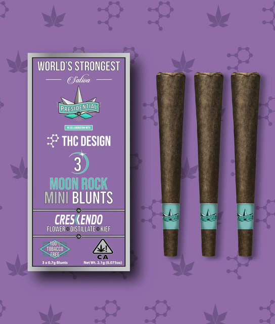 Mini Crescendo Moon Rock Blunt 3 Pack