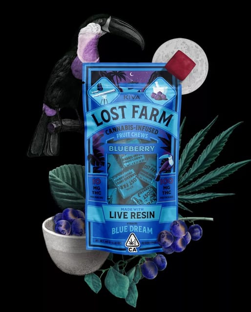 Blueberry x Blue Dream - Lost Farm Chews - Blueberry X Blue Dream (S)