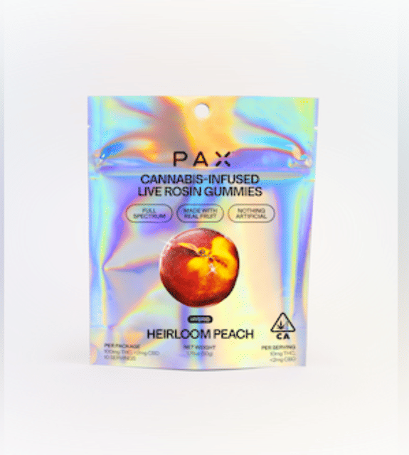 Heirloom Peach Live Rosin Gummies