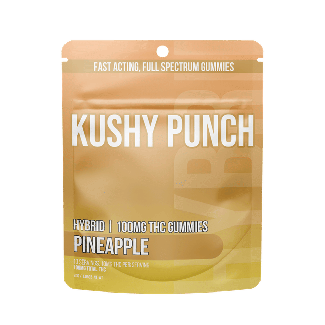 Pineapple Hybrid Individual Gummies 100Mg