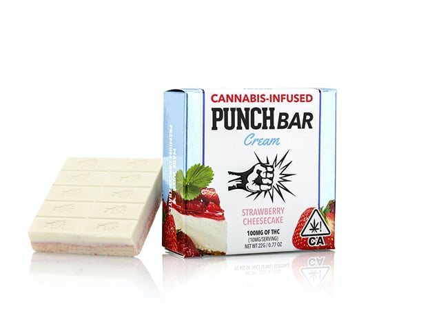 Punch Edibles - 100mg PunchBar Cream - Strawberry Cheesecake