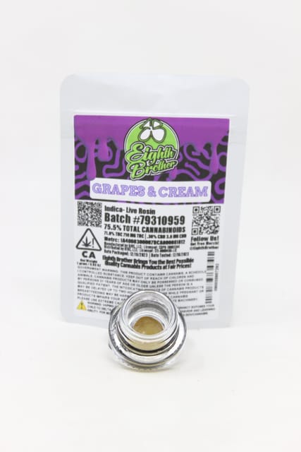 Grapes & Cream Live Rosin (1g)