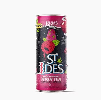 Wild Raspberry High Tea 12oz 100mg - Can