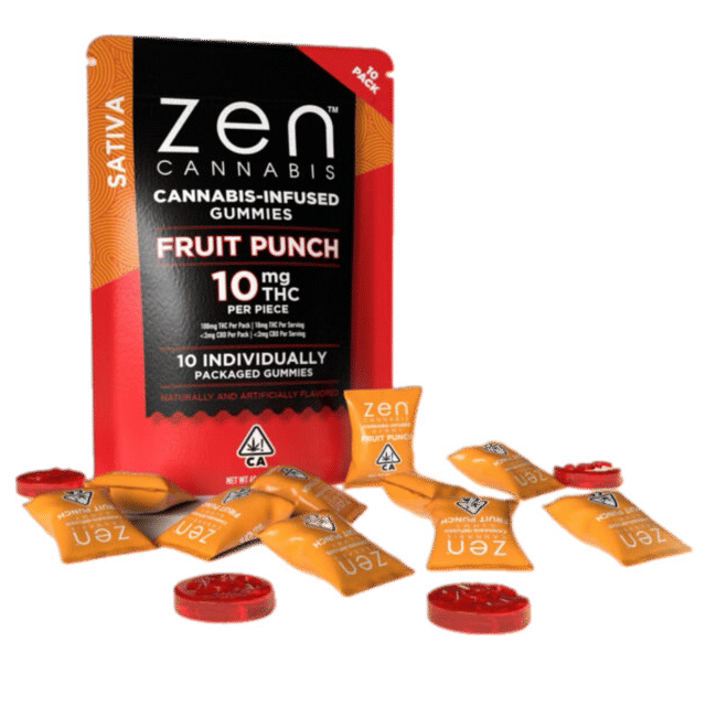 Fruit Punch Sativa Gummy 100mg