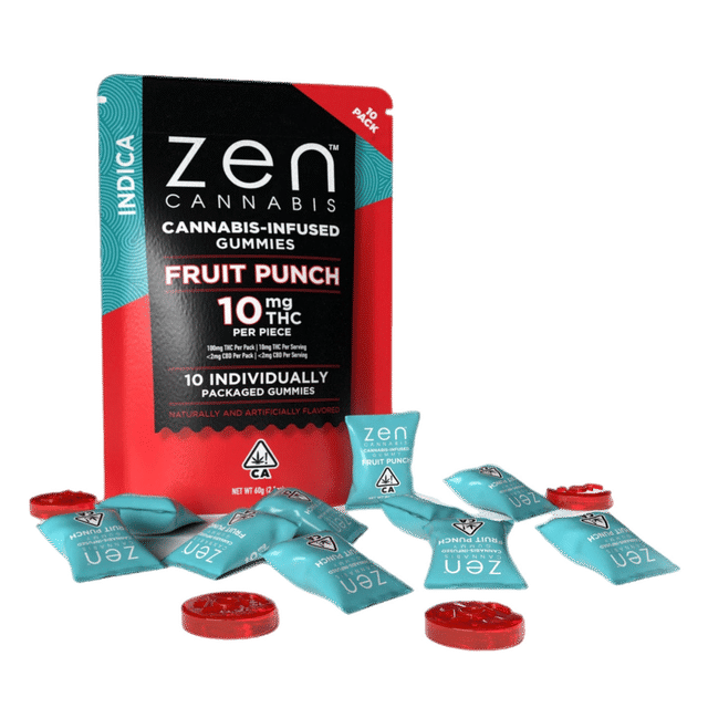 Fruit Punch Indica Gummy 100mg