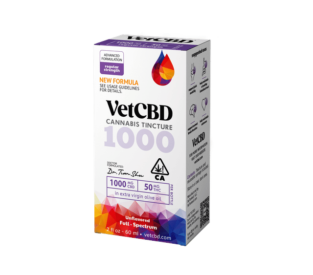 Vet CBD - 1000mg Regular Strength 20:1 CBD:THC - Vet CBD - 1000mg Regular Strength 20:1 CBD:THC