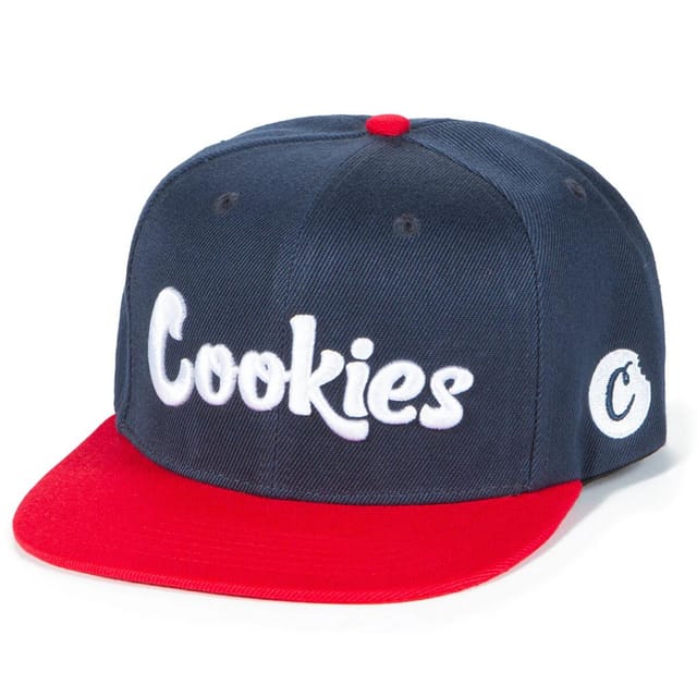 Navy/Red Original Logo Snapback - Blue/Red Cookies Hat