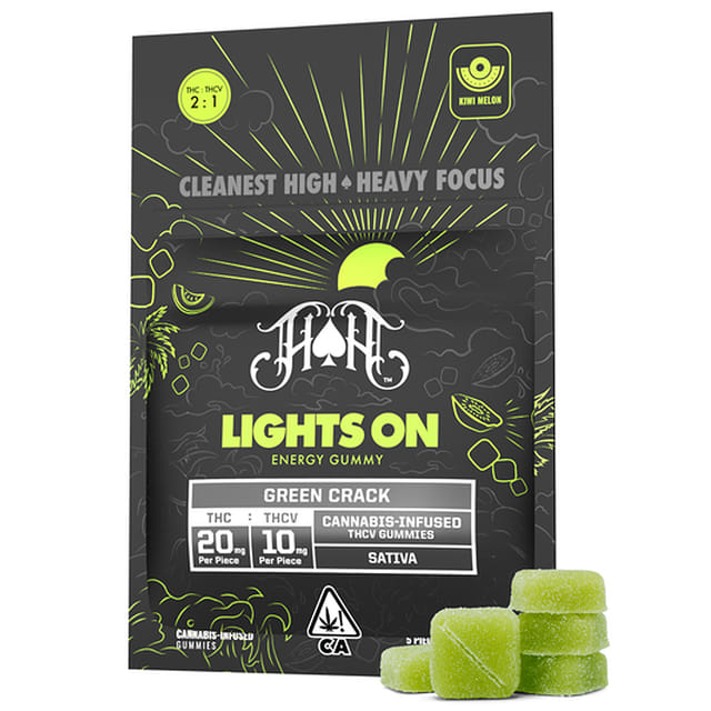Lights On - Green Crack THCV Gummies - Lights On - Green Crack THCV Gummy Pack