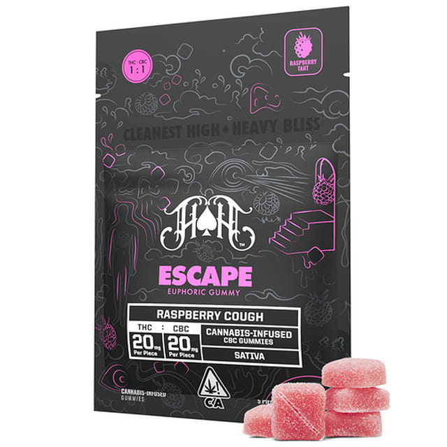 Raspberry Cough (S) Escape Bliss CBC Gummies - Raspberry Cough (S)