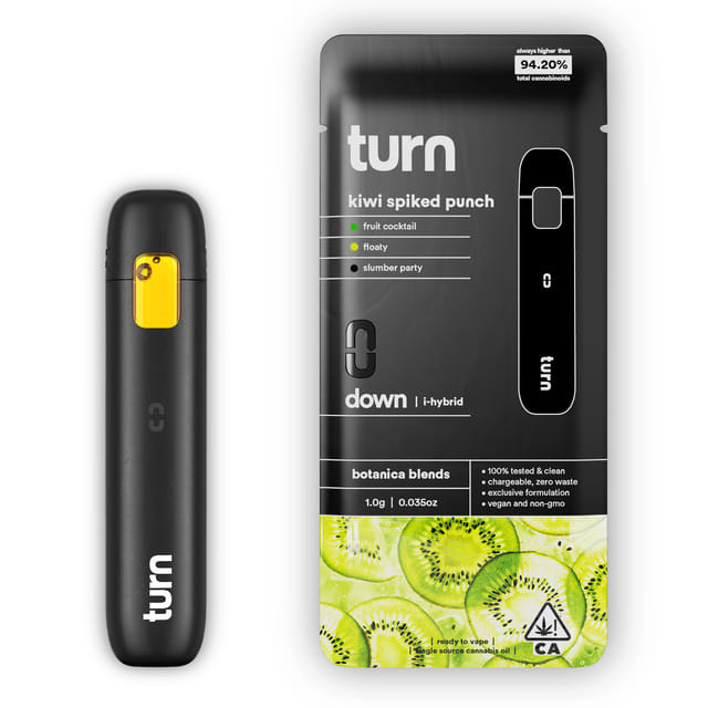 Kiwi Spiked Punch (IH) AIO - 1g Botanica Blends - Kiwi Spiked Punch (I/H)