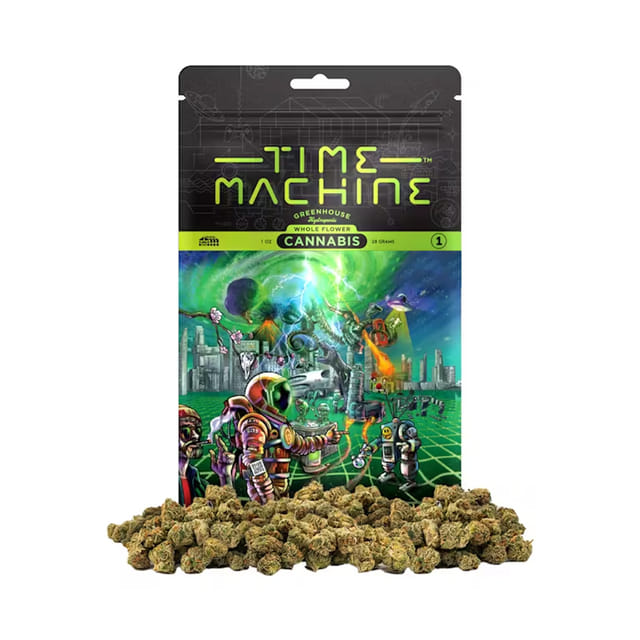Time Machine Flower 1g Hybrid Kush Mints
