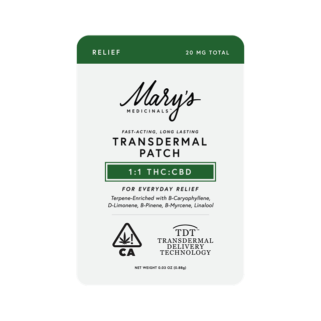 CBD:THC 1:1 Transdermal Patch - Patch