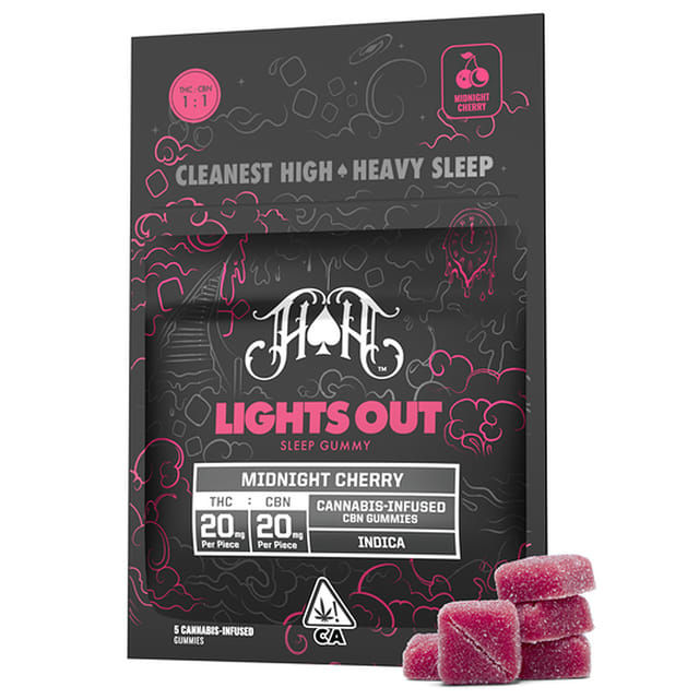 Lights Out: Midnight Cherry CBN Gummies - Midnight Cherry Gummy