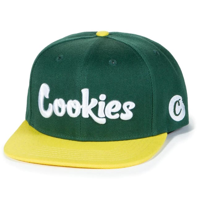 Forest Green/Gold Original Logo Snapback - Green/Gold Cookies Hat