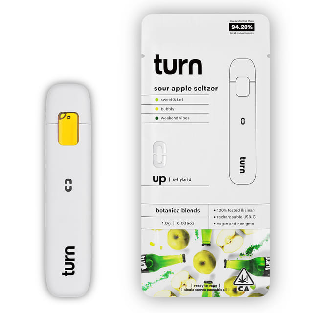 Sour Apple Seltzer (SH) AIO - 1g Botanica Blends - Sour Apple Seltzer (S/H)