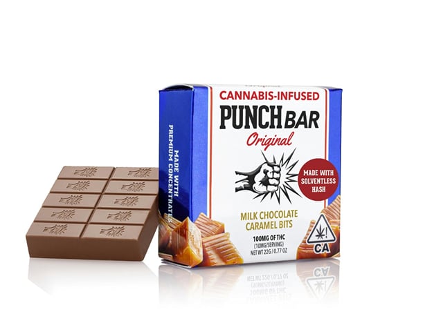 Caramel Bits Solventless Punch Bar 100mg