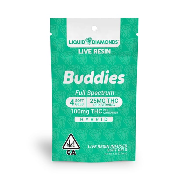 Buddies - Hybrid 25mg Capsule 4pc - Buddies - Hybrid 25mg Capsule 4pc