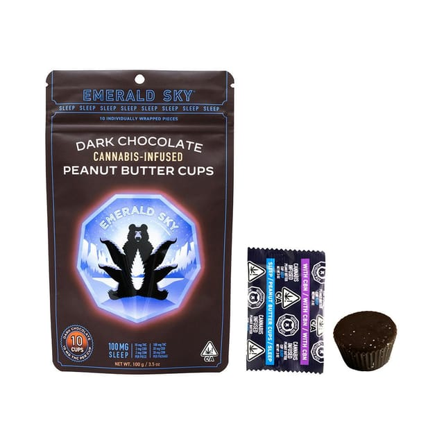 SLEEP Drk Choc. Peanut Butter Cups 100mg 10pk