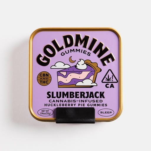 Slumberjack Huckleberry Pie Gummy (Sleep, 100 Mg Thc + 20 Mg Cbn)