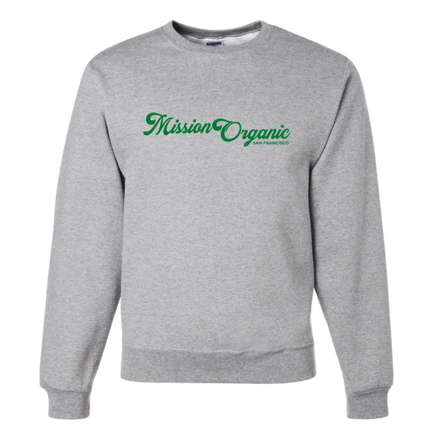 Grey Mission Organic Logo Pullover Hoodie - Medium