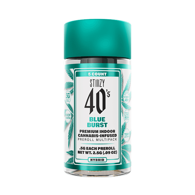Blue Burst 40's Pre-Roll 5pk 2.5g