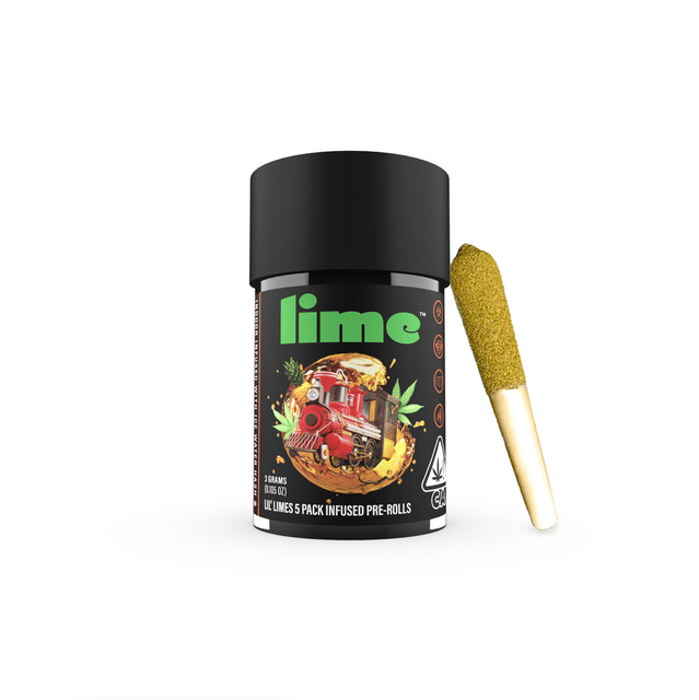 Lil Limes Pineapple Express Triple Infused Pre-Rolls 5 Pack