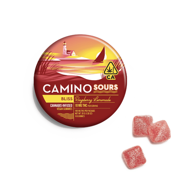 Camino Sours Raspberry Lemonade 'Bliss' Gummies - 10 Gummies