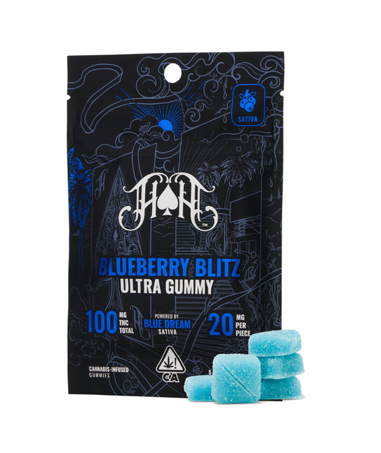 Heavy Hitters Gummies THC 100mg - Blueberry Blitz (S)