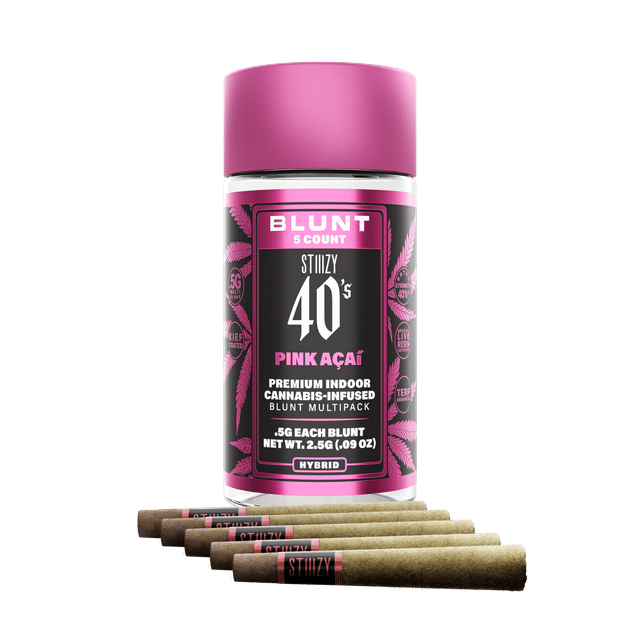 STIIIZY - Pink Acai 40s 5 Pack Blunts 2.5g - STIIIZY - Pink Acai 40s 5 Pack Blunts 2.5g