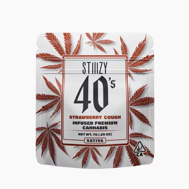 Strawberry Cough Mylar 7g 40's Infused Flower - Quarter